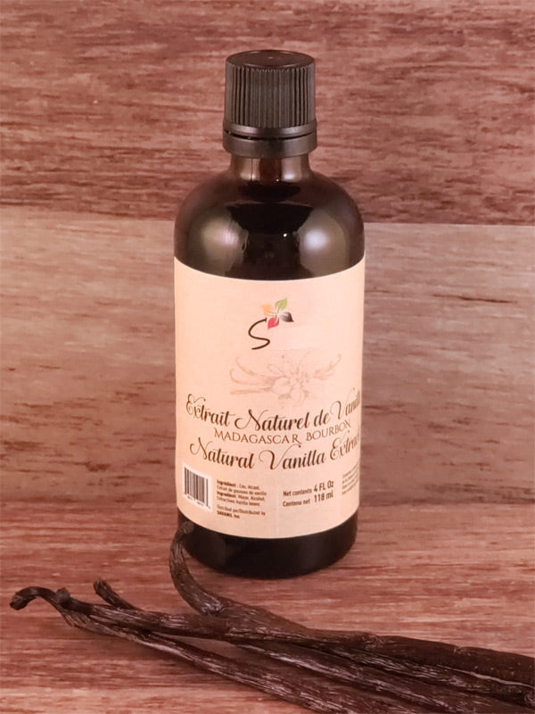 Premium Organic Bourbon Vanilla Extract - Pure & Natural Madagascar Vanilla for Baking, Desserts & Coffee - 4 fl oz Glass Bottle
