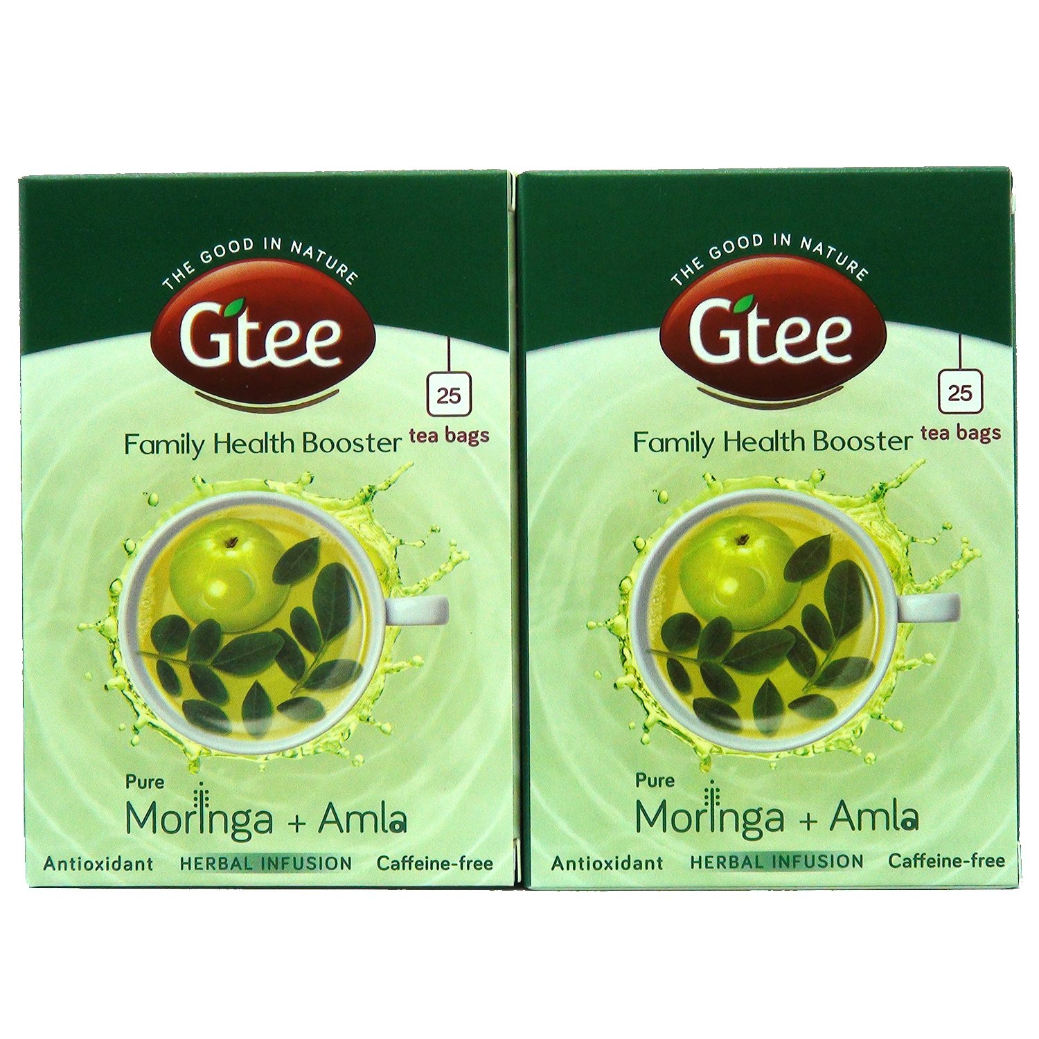 Organic GTEE Moringa Tea Bags for Energy & Detox - 50 Count (Pack of 2) | Herbal Wellness Tea for Weight Loss, Immunity Boost & Relaxation | Perfect for Morning Routine, Afternoon Pick-Me-Up & Evening Wind-Down