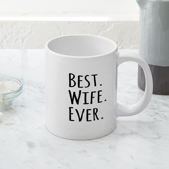 Best Wife Ever Coffee Mug - 20 oz Large Ceramic Mega Mug for Tea & Hot Drinks - Perfect Gift for Wife, Anniversary, Mother's Day & Special Occasions