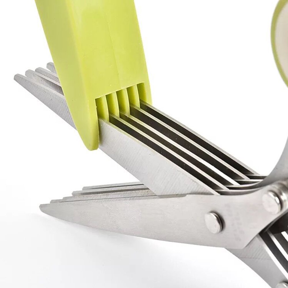 GMASO 5-Blade Stainless Steel Kitchen Scissors - Multipurpose Shears for Cooking & Crafting