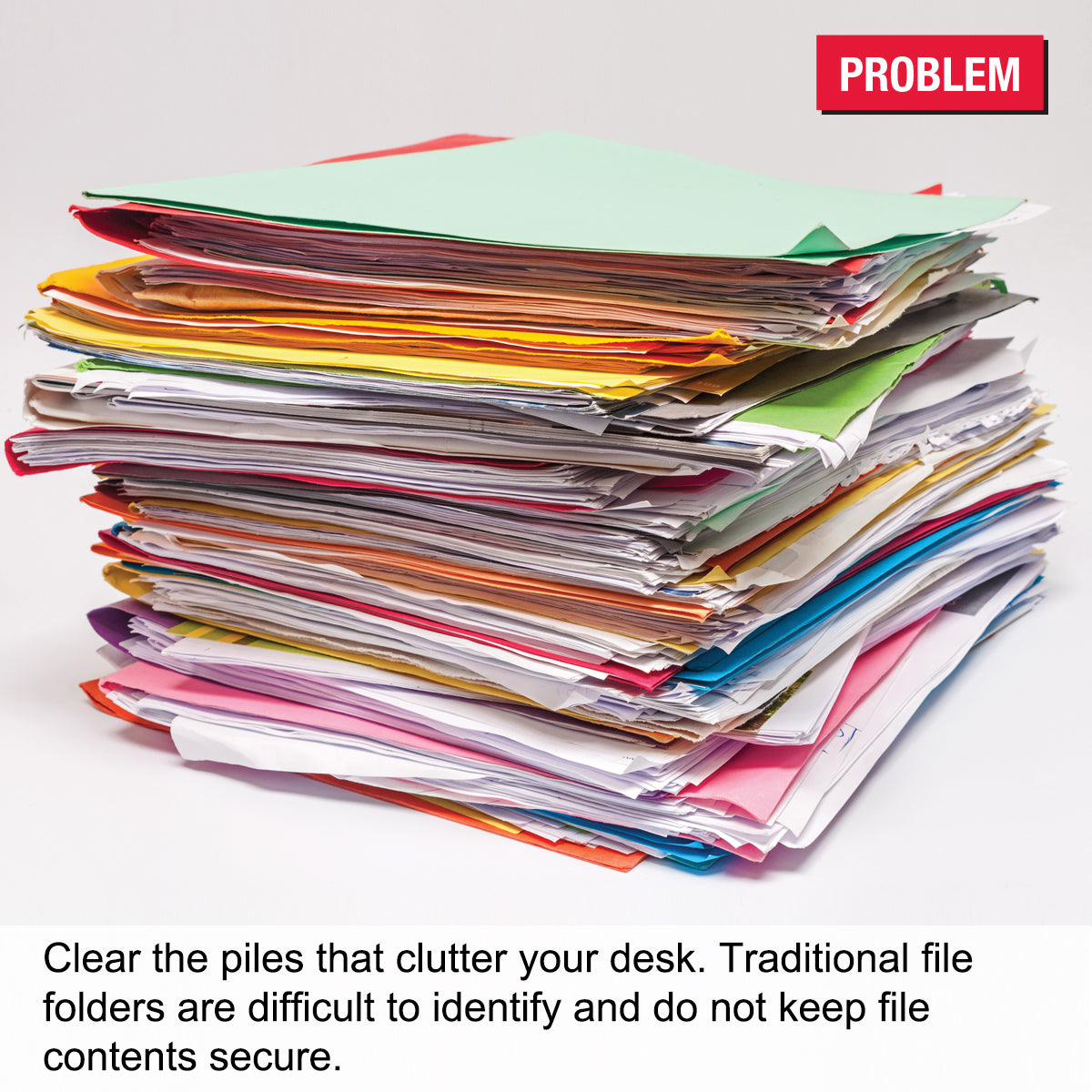 Ultimate Office MagniFile™ Sliding Bars - Organize & Index Standard File Folders or Loose Pages (Up to 65 Sheets) - Fast Document Security & Retrieval - Perfect for Home, Office & School Organization (Set of 10)