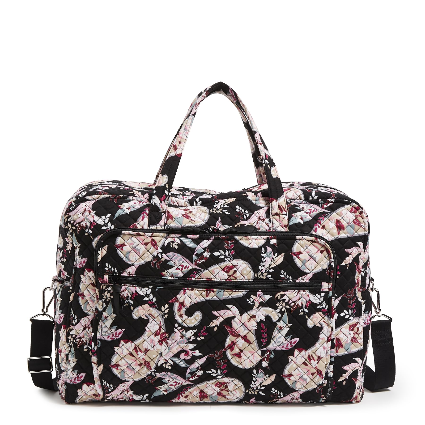 Vera Bradley Women's Cotton Weekender Travel Bag - Large Carryall Overnight Bag for Women, Perfect for Weekend Getaways, Gym, Work & Travel Accessories