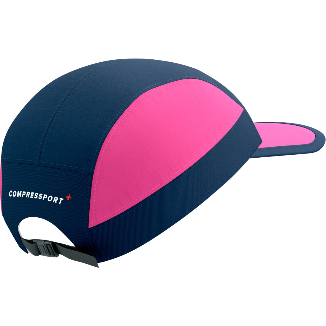 Compressport Unisex 5-Panel Lightweight Running Cap - Mood Indigo/Magnet - Perfect for Jogging, Cycling & Outdoor Sports