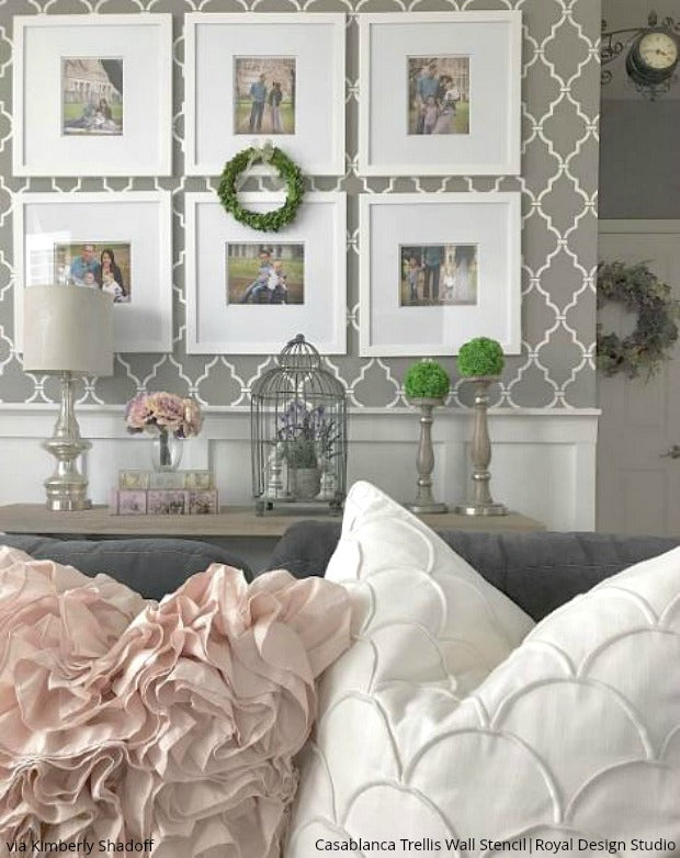 Casablanca Trellis Moroccan Stencil - Authentic Arabic Design for DIY Home Decor, Wall Painting, and Furniture Stenciling | Perfect for Boho, Moroccan, and Mediterranean Style Interiors