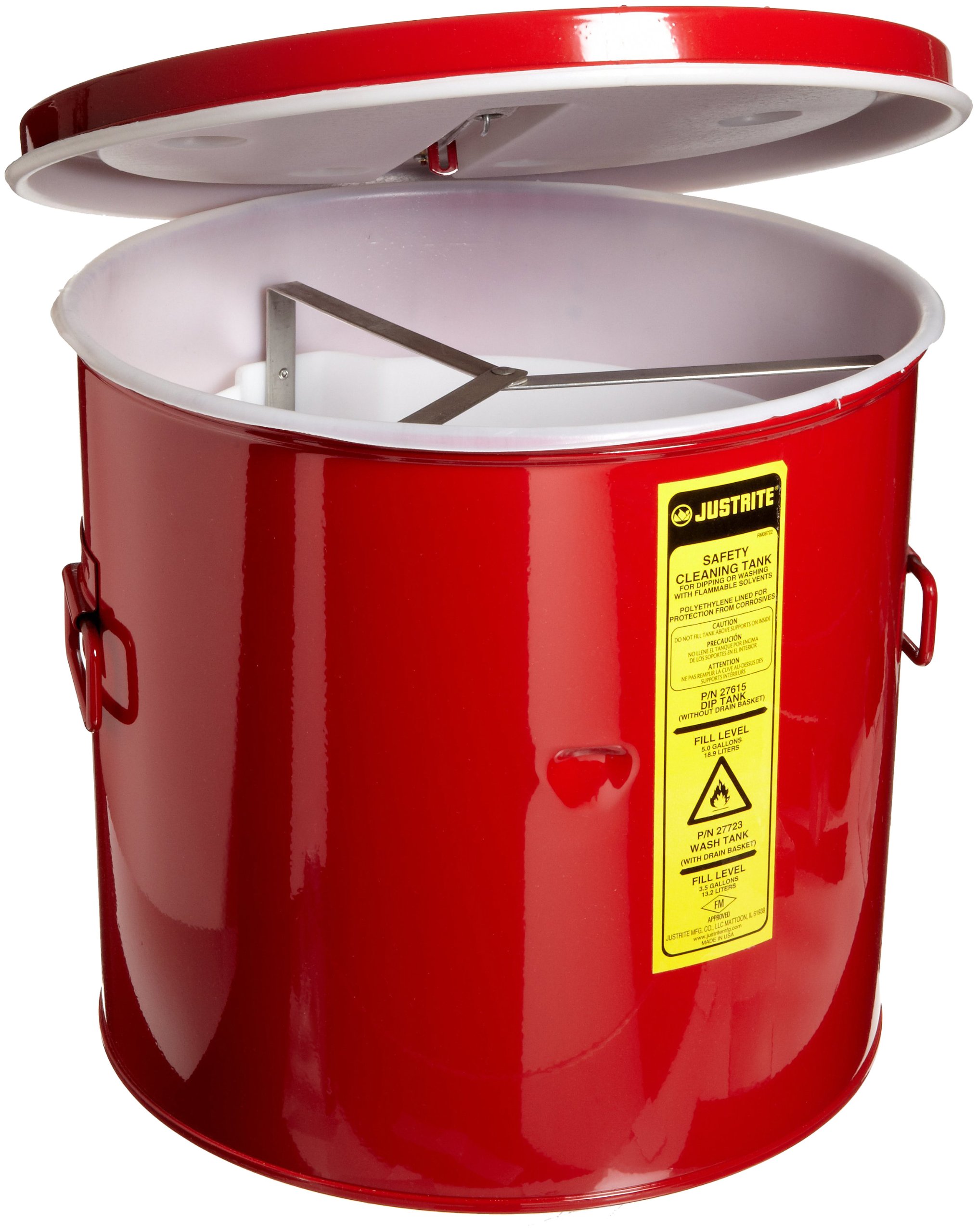 Justrite 27712 2 Gallon Safety Wash Tank - 11 3/8