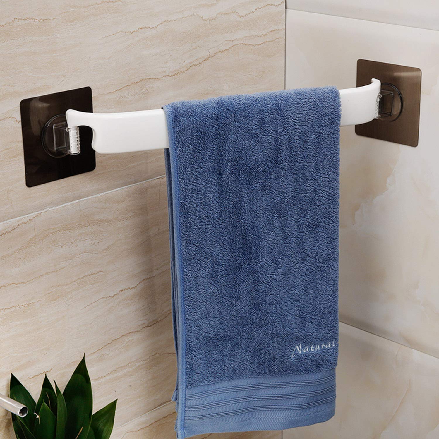 MCIRCO® Heavy Duty Towel Ring Holder - Solid Metal Bar Napkin Holder for Bathroom, Kitchen & Dining Room - Rustproof Bathroom Accessories for Hand Towels, Napkins & Washcloths