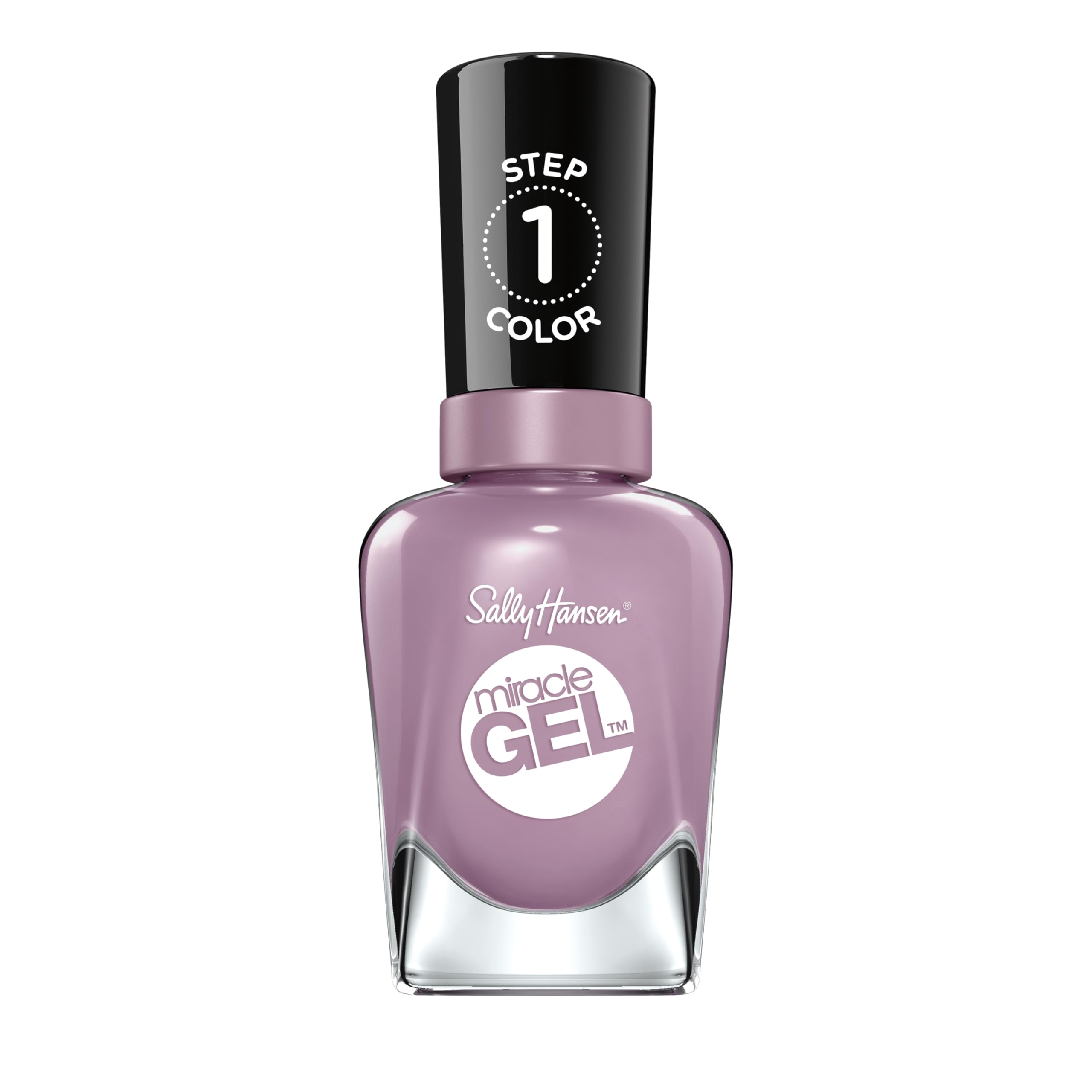 Sally Hansen Miracle Gel™ Nail Polish - Street Flair Purple, Long Lasting Gel-Like Formula, No UV Lamp Needed, Chip Resistant, Salon Quality Manicure at Home | Perfect for Everyday Wear, Parties, and Special Occasions
