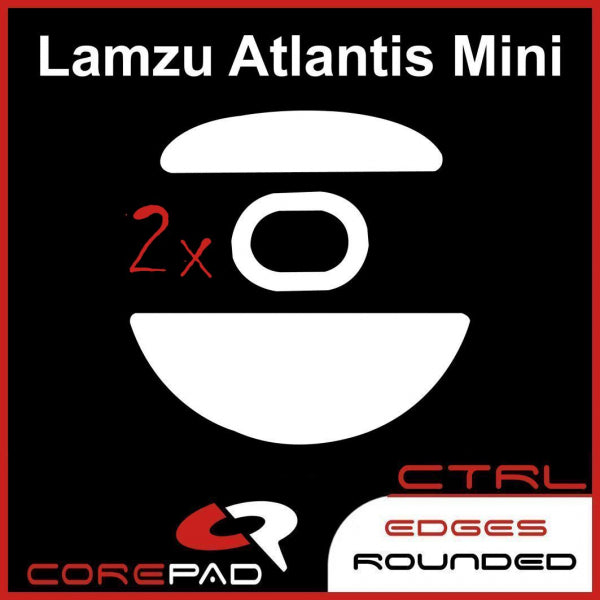 Corepad Skatez CTRL Mouse Feet for Lamzu Atlantis Mini - Ultra Smooth Gliding, Enhanced Precision for Gaming & Productivity - Perfect for FPS, MOBA & Office Use