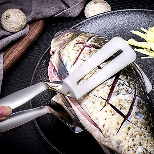 Stainless Steel BBQ Utensil Set - Kitchen BBQ Tongs, Steak Shovel, Fish Clamp, Bread & Meat Tongs for Grilling, Frying, and Outdoor Cooking
