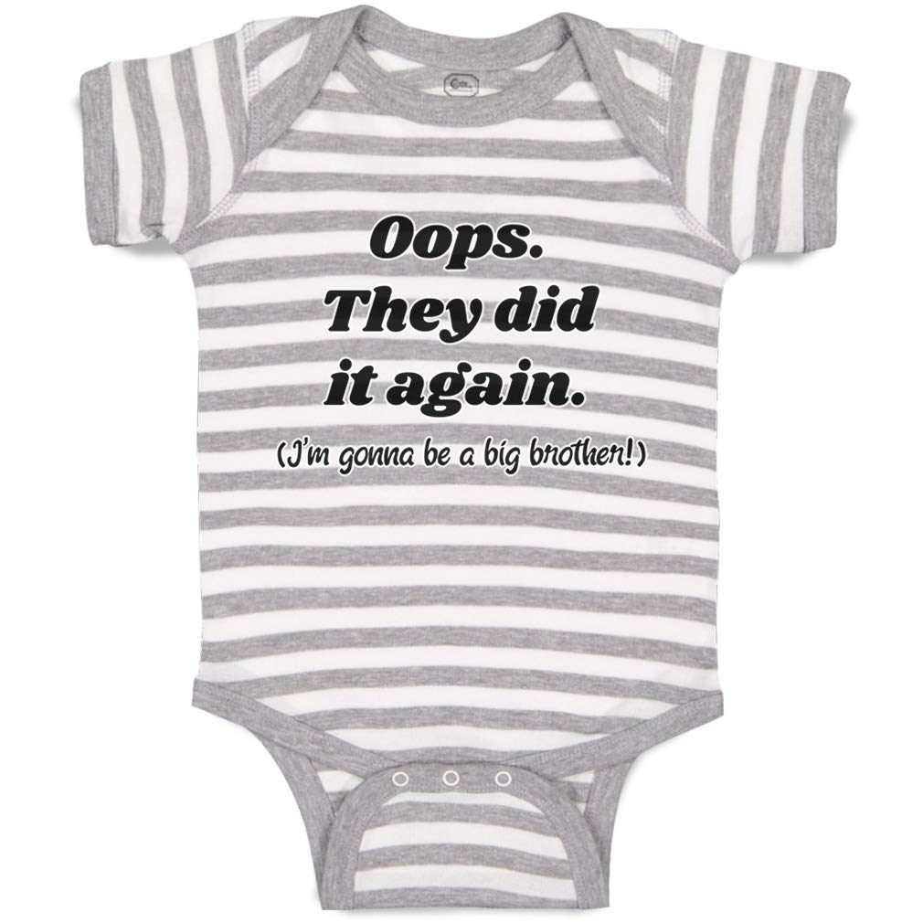 Cute Rascals Baby Bodysuit - 'They Did It Again' Big Brother Announcement - 100% Cotton Onesie for Pregnancy Reveal & Newborn Photo Shoots