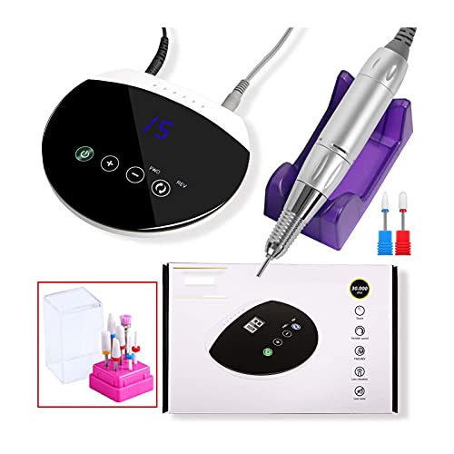 **Professional 35000 RPM Electric Nail Drill Machine - Manicure & Pedicure Kit with Drill Bits for Gel Polish Removal, Salon & Home DIY Use (Color: B) | Perfect for Nail Art, Acrylics & At-Home Nail Care**