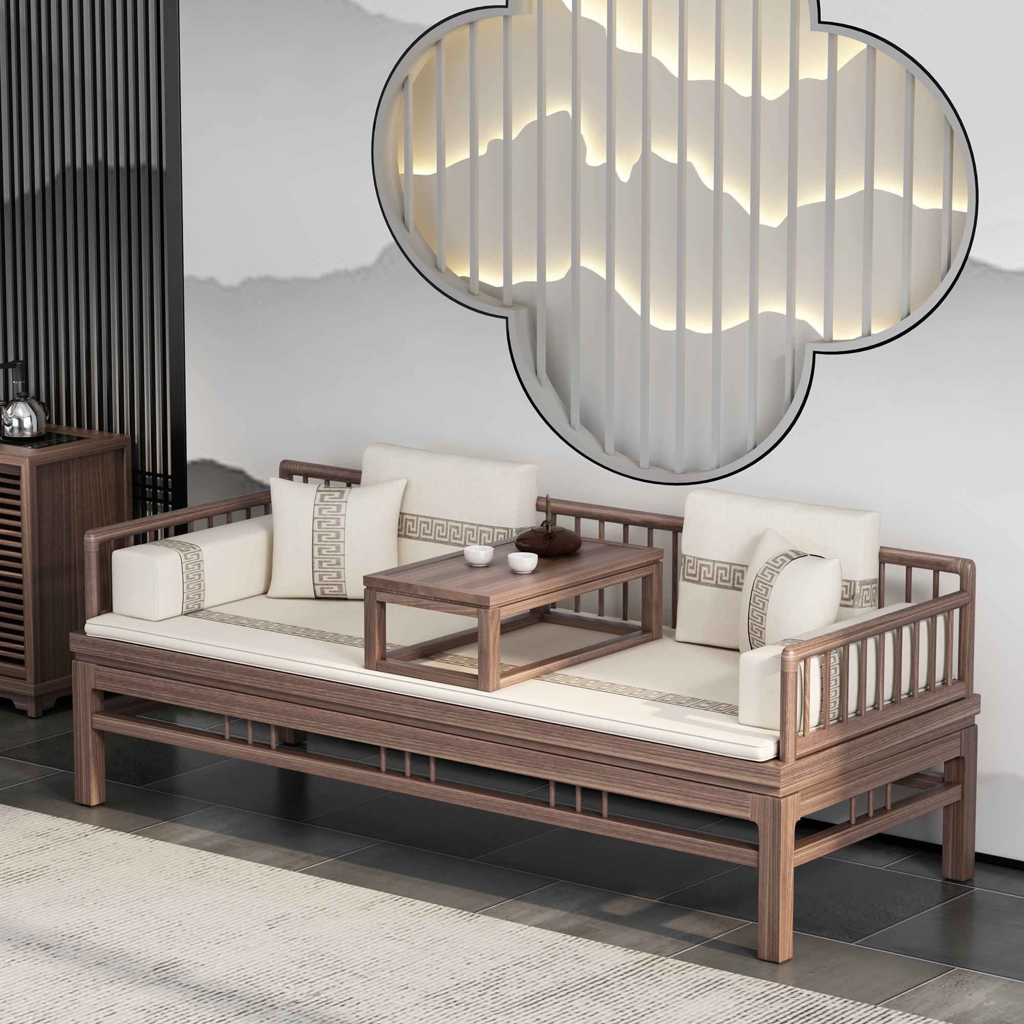 HOPE SHERATON Classic Daybed Sofa Bed - Convertible Sleeper with Trundle for Guest Room, Living Room & Small Spaces