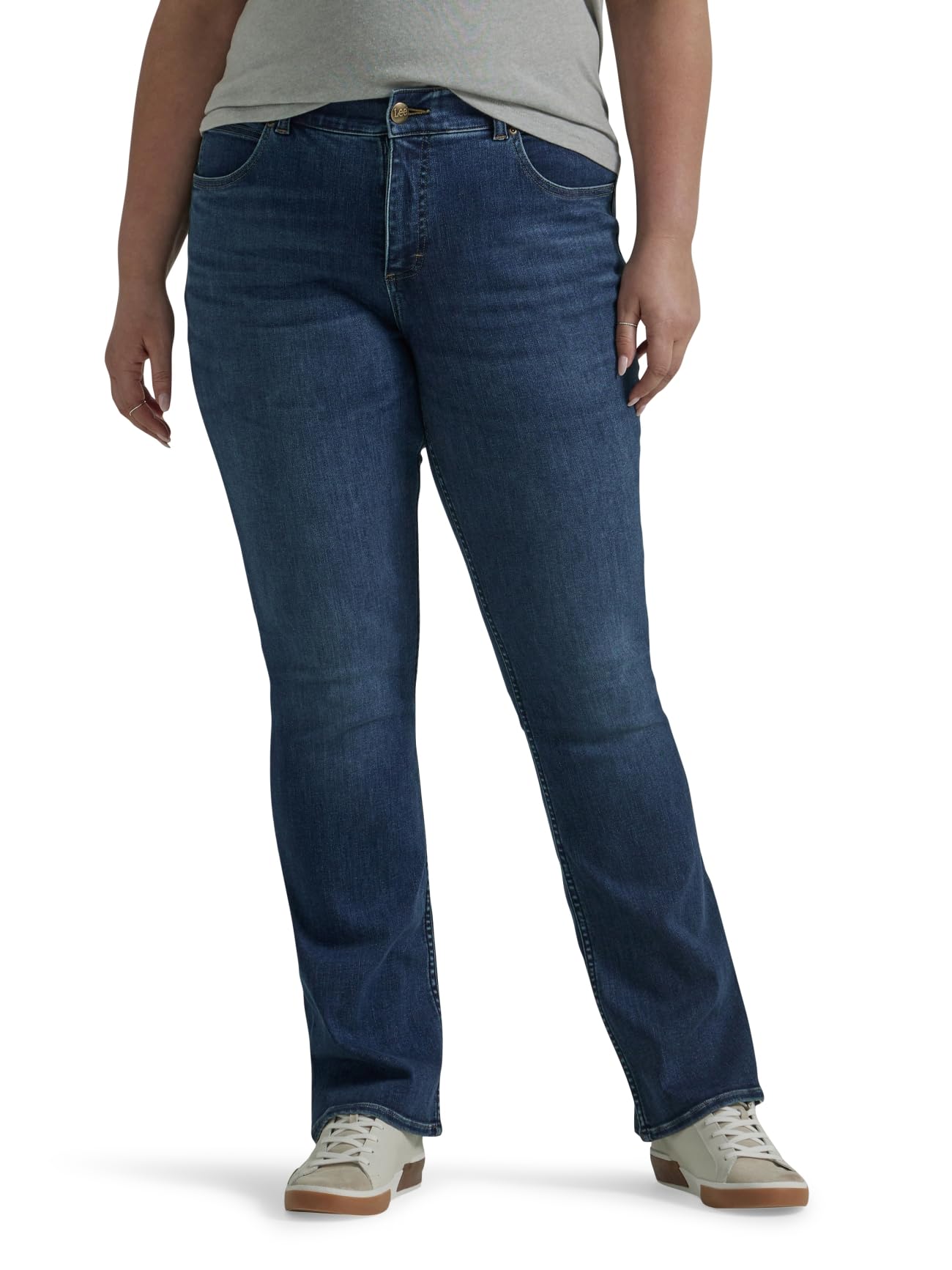 Lee Women's Plus Size Ultra Lux Comfort with Flex Motion Bootcut Jeans - Stretchy & Flattering Denim for Work, Casual & Night Out