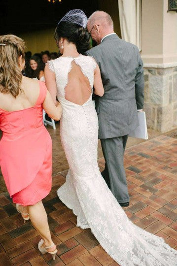 Nicole Miller NM9978 Elegant Lace Wedding Gown - White Bridal Dress for Church Ceremony & Beach Weddings