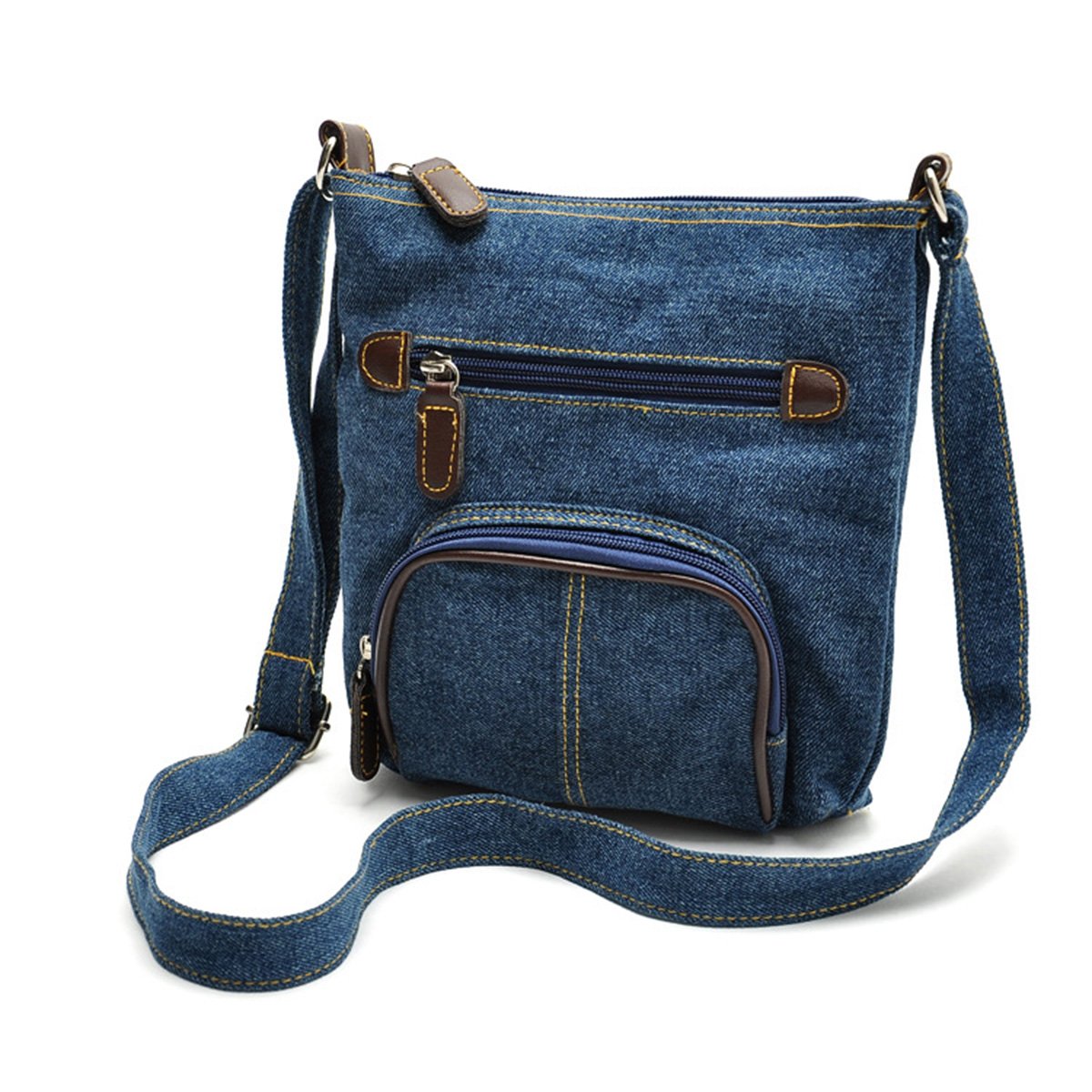 Women's Multi-Pocket Crossbody Shoulder Bag - Small Organizer Purse Wallet for Travel, Shopping & Daily Essentials