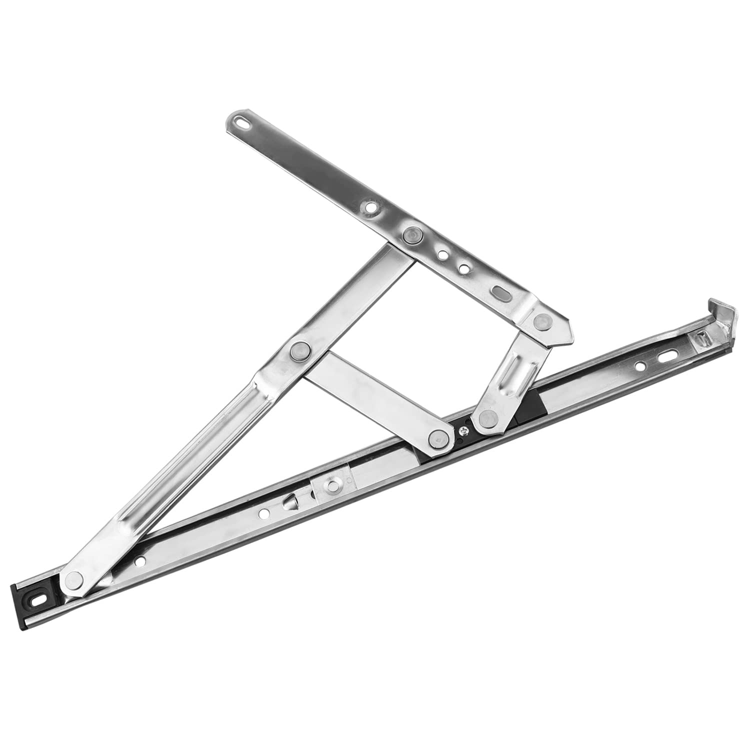 MroMax 14 Inch Casement Window Hinge - 2.5mm Thick 202 Stainless Steel Silver Hanging Hinge for Windows - Perfect for Home, Office & Commercial Use