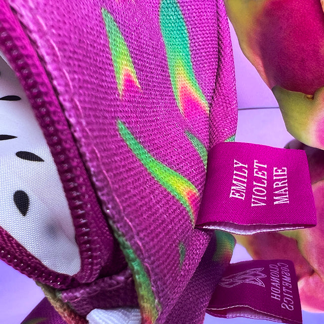 Dragon Fruit Cosmetic Bag - Cute Pink Makeup Pouch for Travel & Gym | Perfect for Women's Toiletries, Beauty Essentials & Organizing