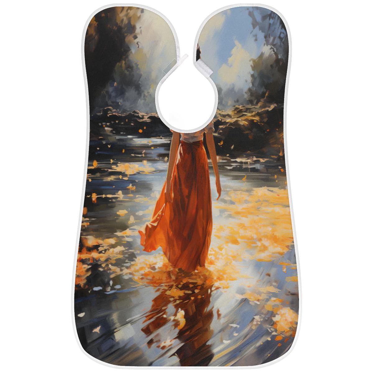 **Men's Beard Shaving Bib with Sink Hair Catcher - Waterproof Barber Apron for Grooming, Hair Dye & Makeup - Perfect for Home & Salon Use, Great Gift for Barbers & Stylists**