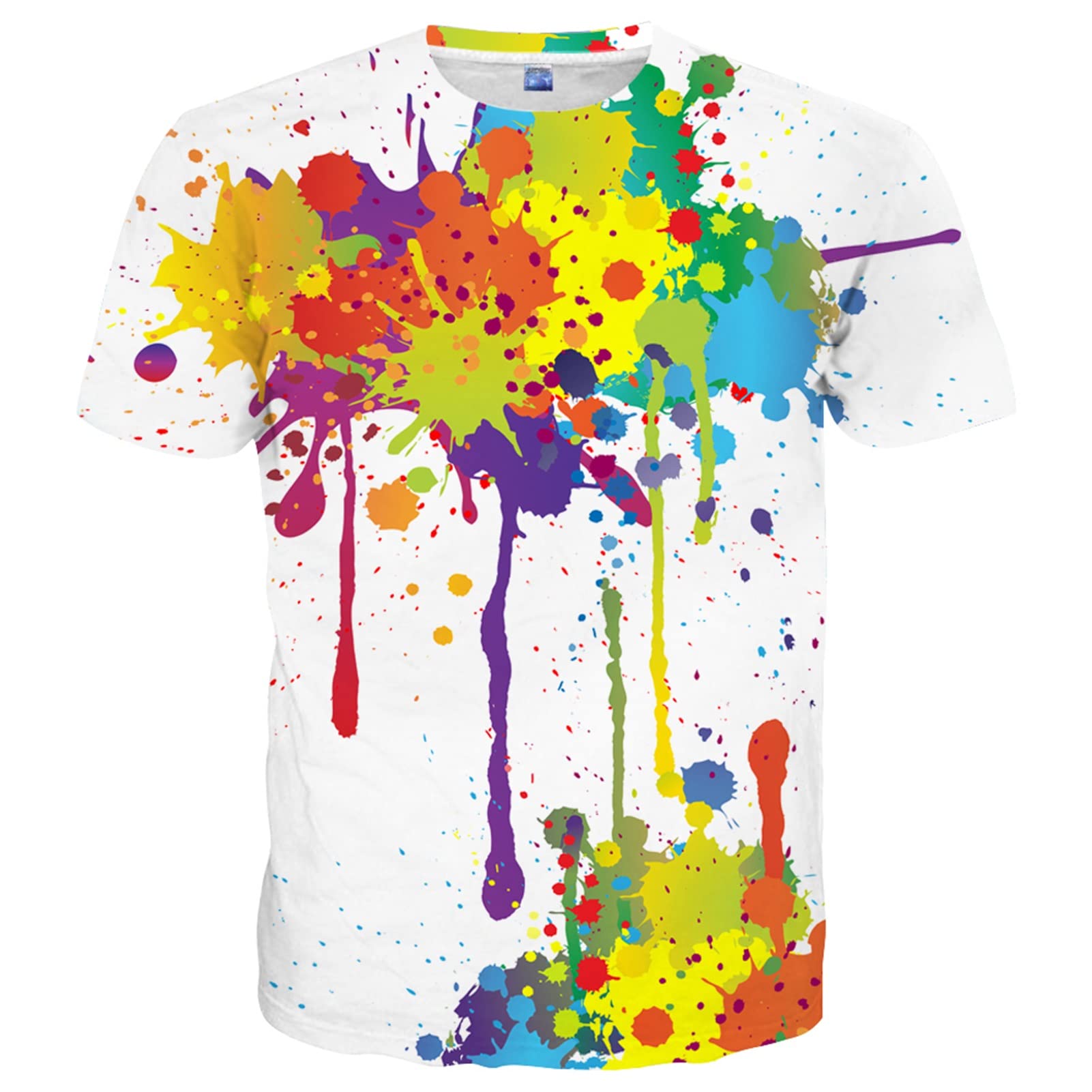 Yasswete Unisex 3D Printed Graphic T-Shirts - Short Sleeve Casual Tops for Men & Women - Perfect for Streetwear, Parties, and Everyday Fashion
