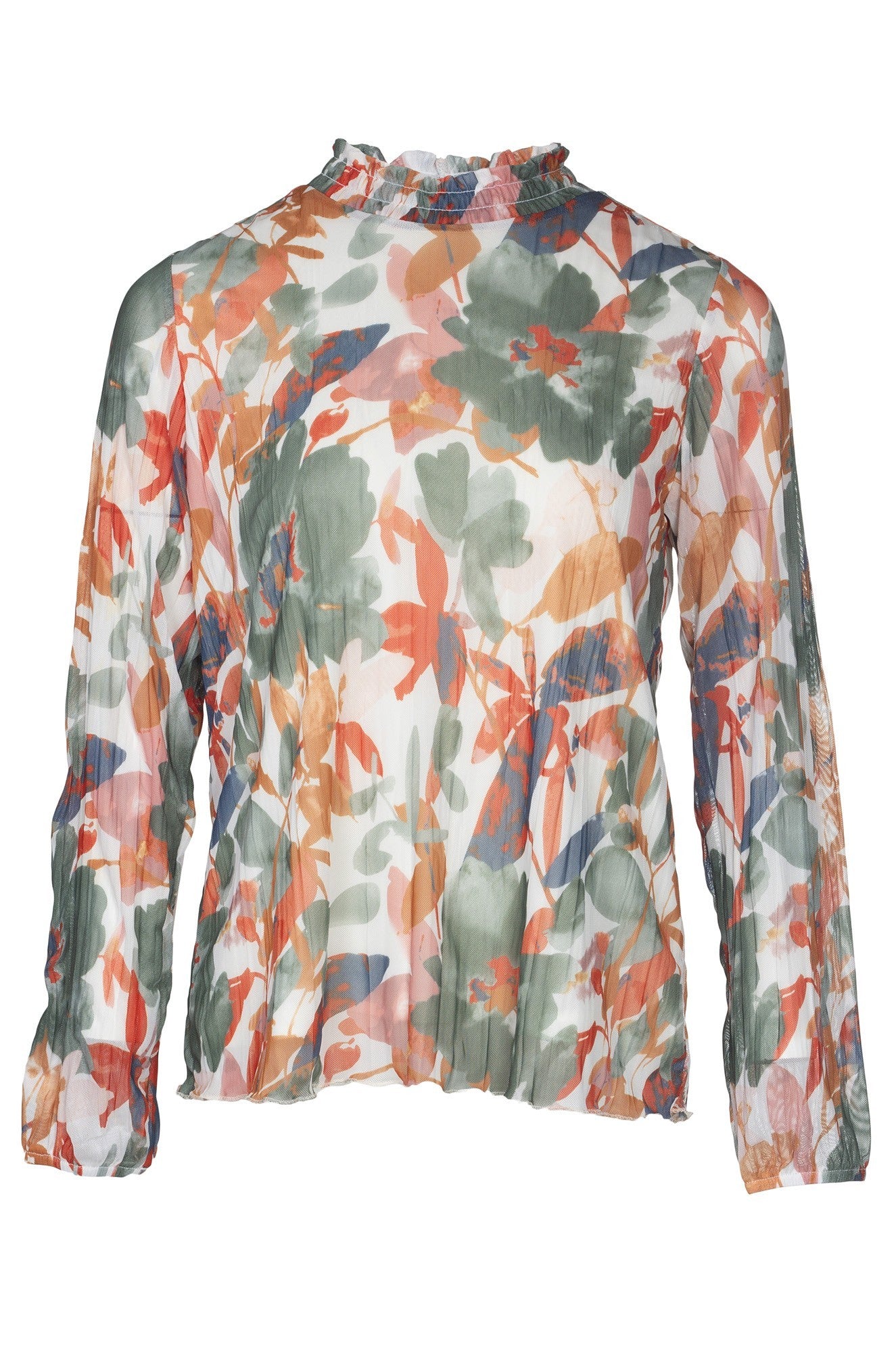 Crushed Mesh Top for Women - Olive Spice Garden Color | Trendy Lace Blouse 4511B1 | Perfect for Summer Outfits, Beach Wear & Date Nights