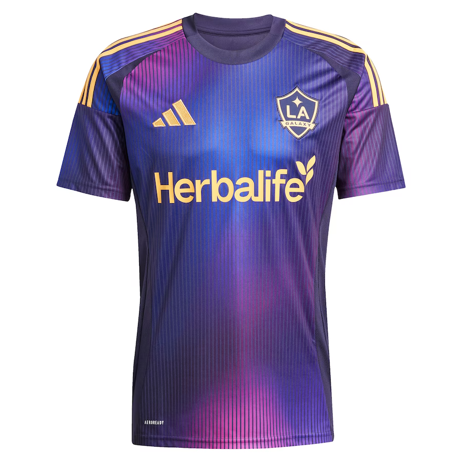 Adidas LA Galaxy Away Jersey 2025-2026 - Authentic Purple Soccer Jersey for Men - Perfect for MLS Games, Fan Gear & Sports Enthusiasts