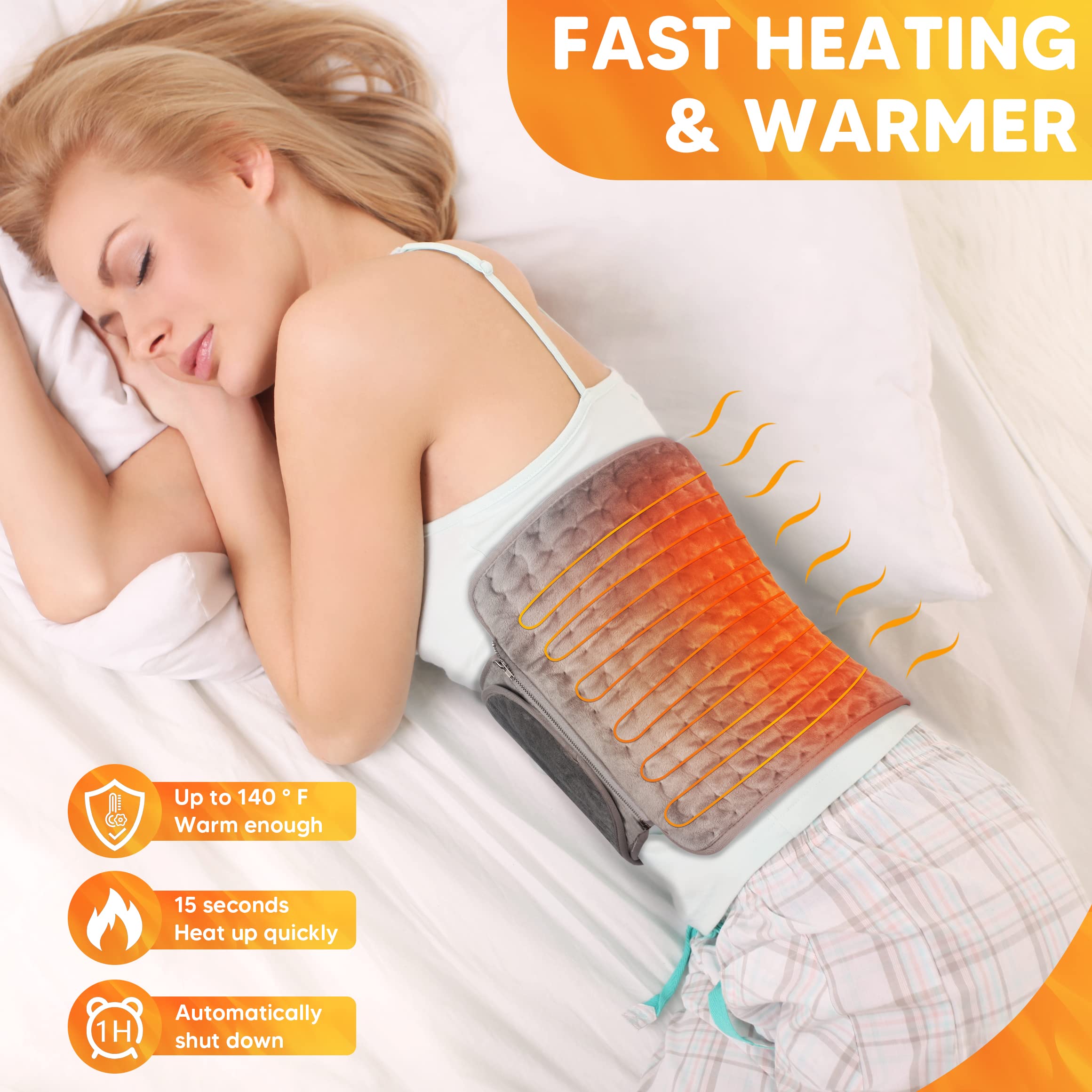 Aisutha Heating Pad for Back Pain Relief - 12