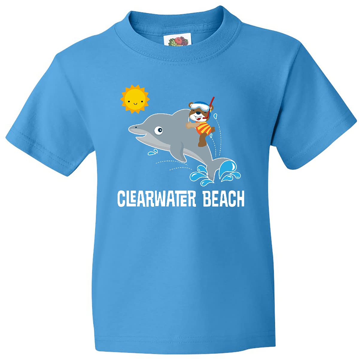 Inktastic Clearwater Beach Florida Vacation Youth T-Shirt - Comfortable Kids Travel Tee for Beach Trips & Family Holidays