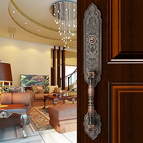 Premium Mortise Lock Entry Door Handle Lockset - Single Door, Antique Bronze Finish for Enhanced Home Security | Perfect for Front Entrance, Main Door & Residential Security Upgrade