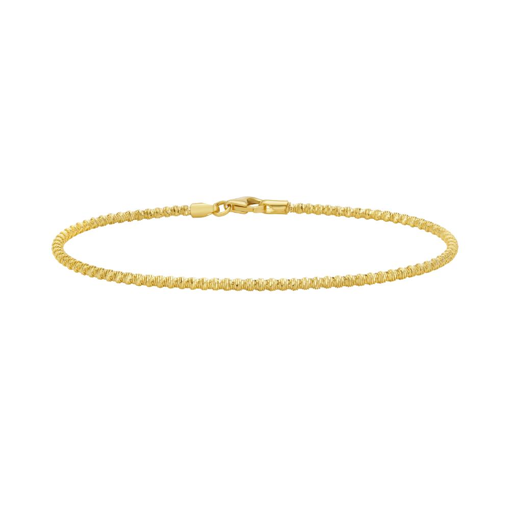 14K Gold 2.1mm Sparkle Spring Chain Necklace - Dainty Layering Jewelry for Women, Perfect for Everyday Wear & Special Occasions