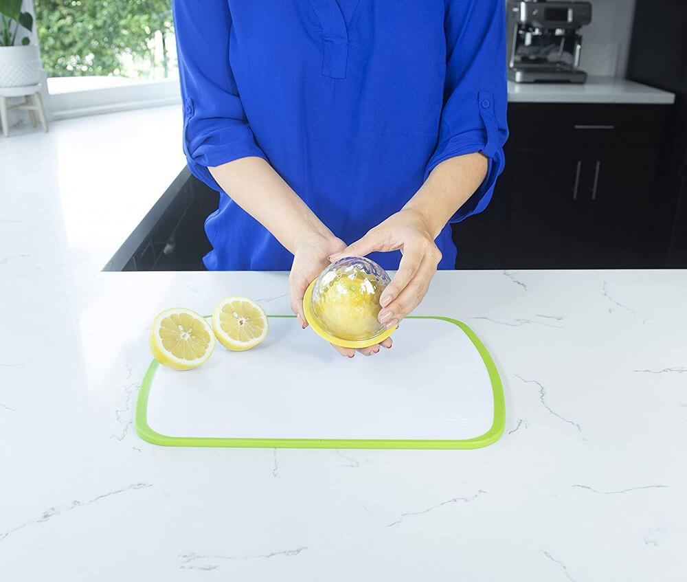 Clearly Fresh Lemon Food Storage Pod - Airtight Container for Freshness | Perfect for Fruits, Vegetables & Meal Prep | BPA-Free & Reusable Kitchen Organizer