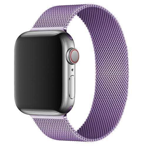 Premium Duo-Tone Milanese Loop Strap for Apple Watch Series 6/5/4/3/2/SE (44mm/42mm/40mm/38mm) - Elegant Magnetic Closure, Adjustable Fit - Perfect for Workouts, Office & Everyday Wear
