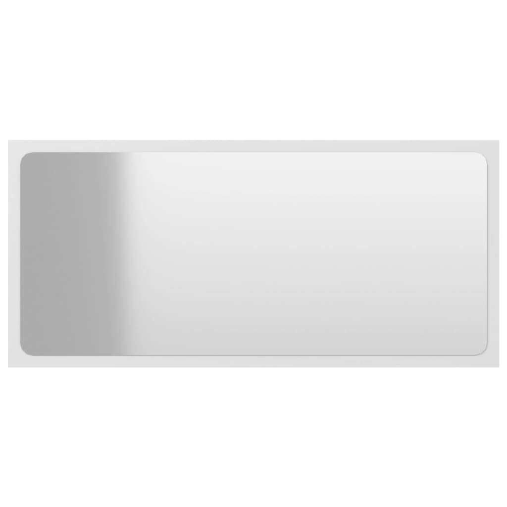 Modern White Bathroom Mirror - 31.5