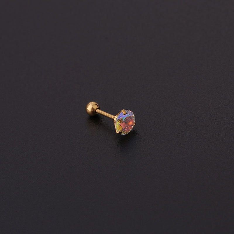 20G Cartilage Tiny Stud Earrings - Opal Stud Earrings for Women | HSPJ600 | Perfect for Daily Wear, Parties & Gifts