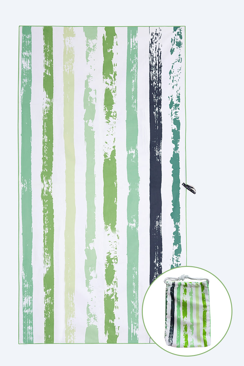 Premium Airlie Large Beach Towel with Carry Pouch - Extra Soft & Absorbent Sand-Free Towel for Pool, Beach, Yoga & Travel