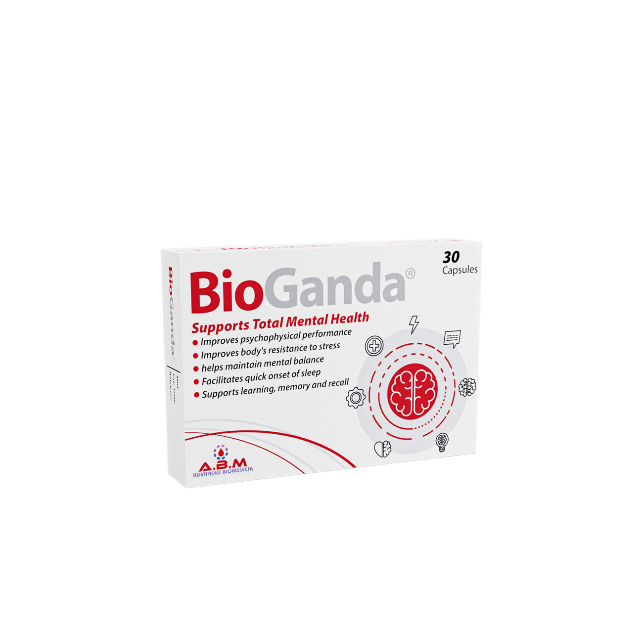 BioGanda Anti Stress Relief Supplement - Natural Stress & Anxiety Relief for Adults - Supports Relaxation & Calm - Perfect for Work, Study & Daily Stress Management