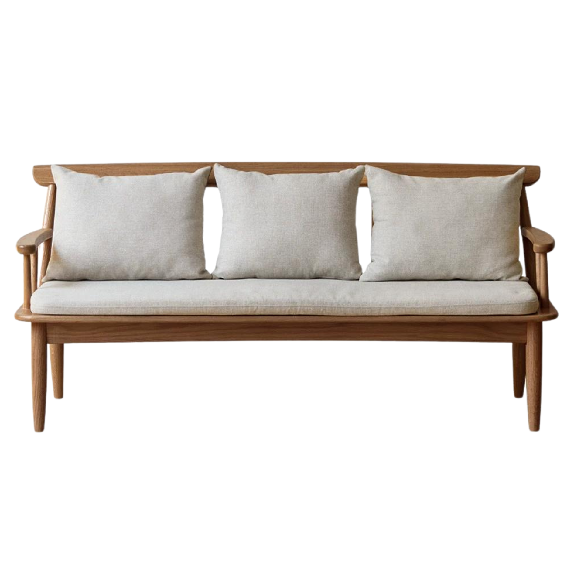 63.7х25.7х30.3 inch / 162х65.6х77.1сm / Walnut color / Windsor chair (gravel white)