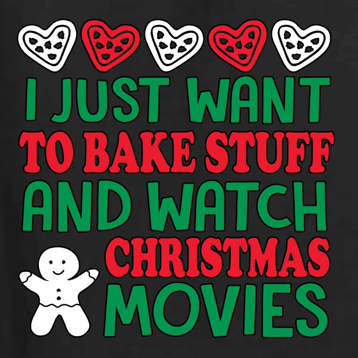 Funny Christmas Baking Tank Top for Women - Cute Racerback Sleeveless Shirt for Holiday Baking & Movie Nights - Perfect Gift for Bakers & Christmas Lovers