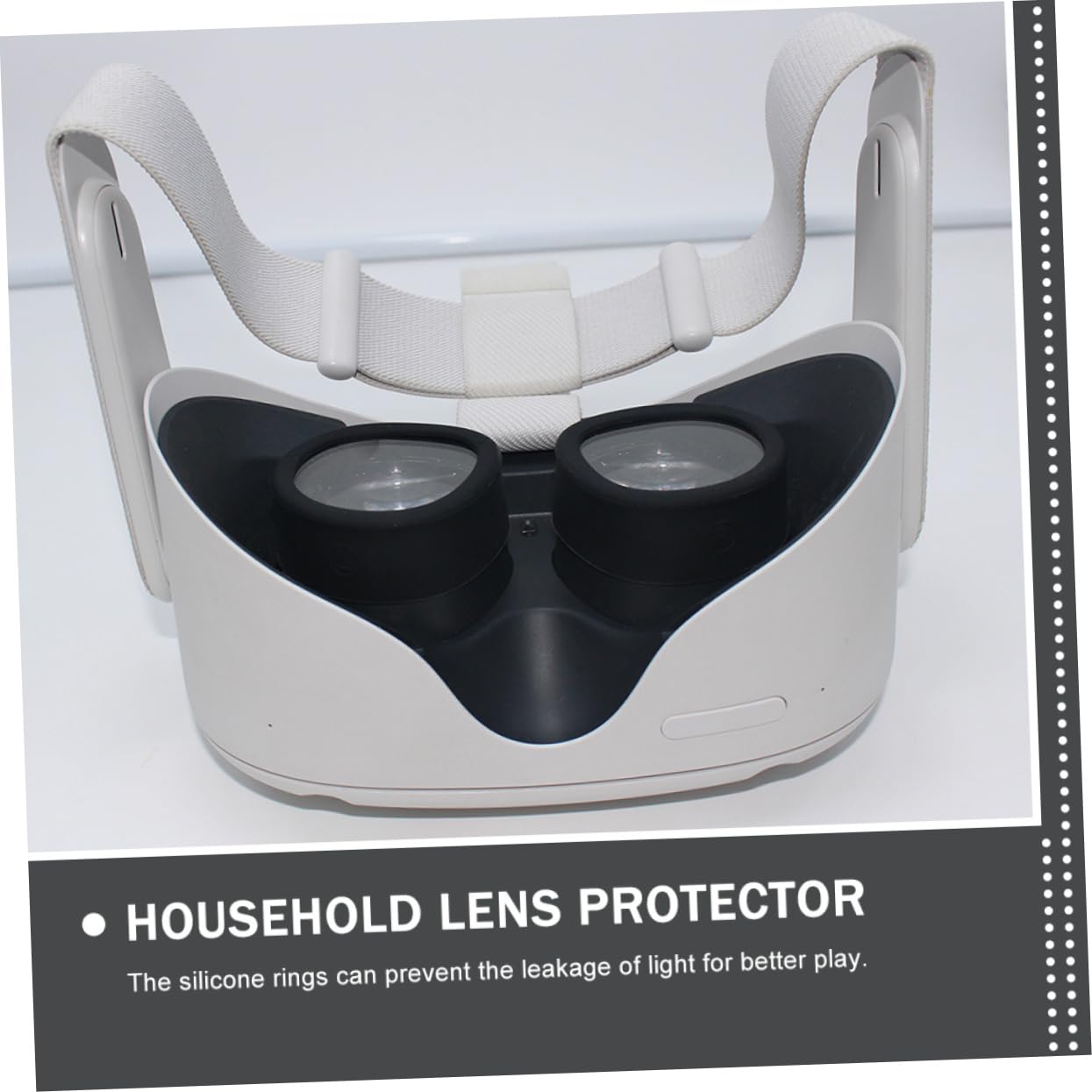 ULDIGI VR 2 Lens Silicone Ring Accessory - Easy to Install Black VR Lens Protector for Oculus Quest 2, Meta Quest Pro - Anti-Scratch & Dust Protection for Virtual Reality Gaming & Movie Watching