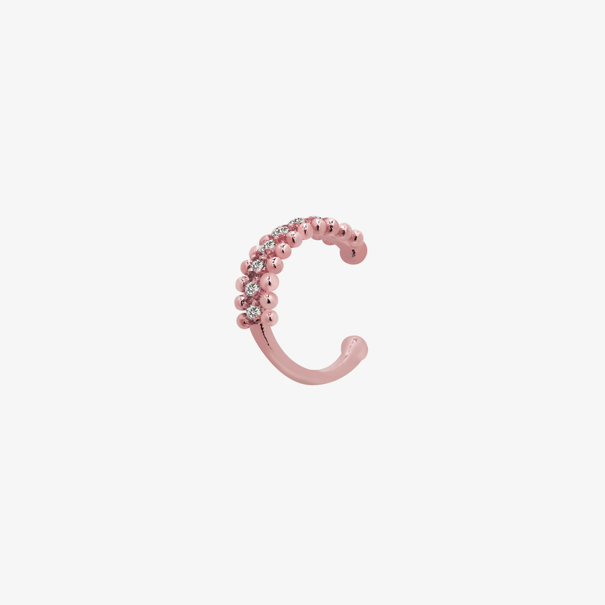 Trendy Dotted Cubic Ear Cuff - Minimalist Geometric Earring for Women - Perfect for Parties, Weddings & Everyday Wear