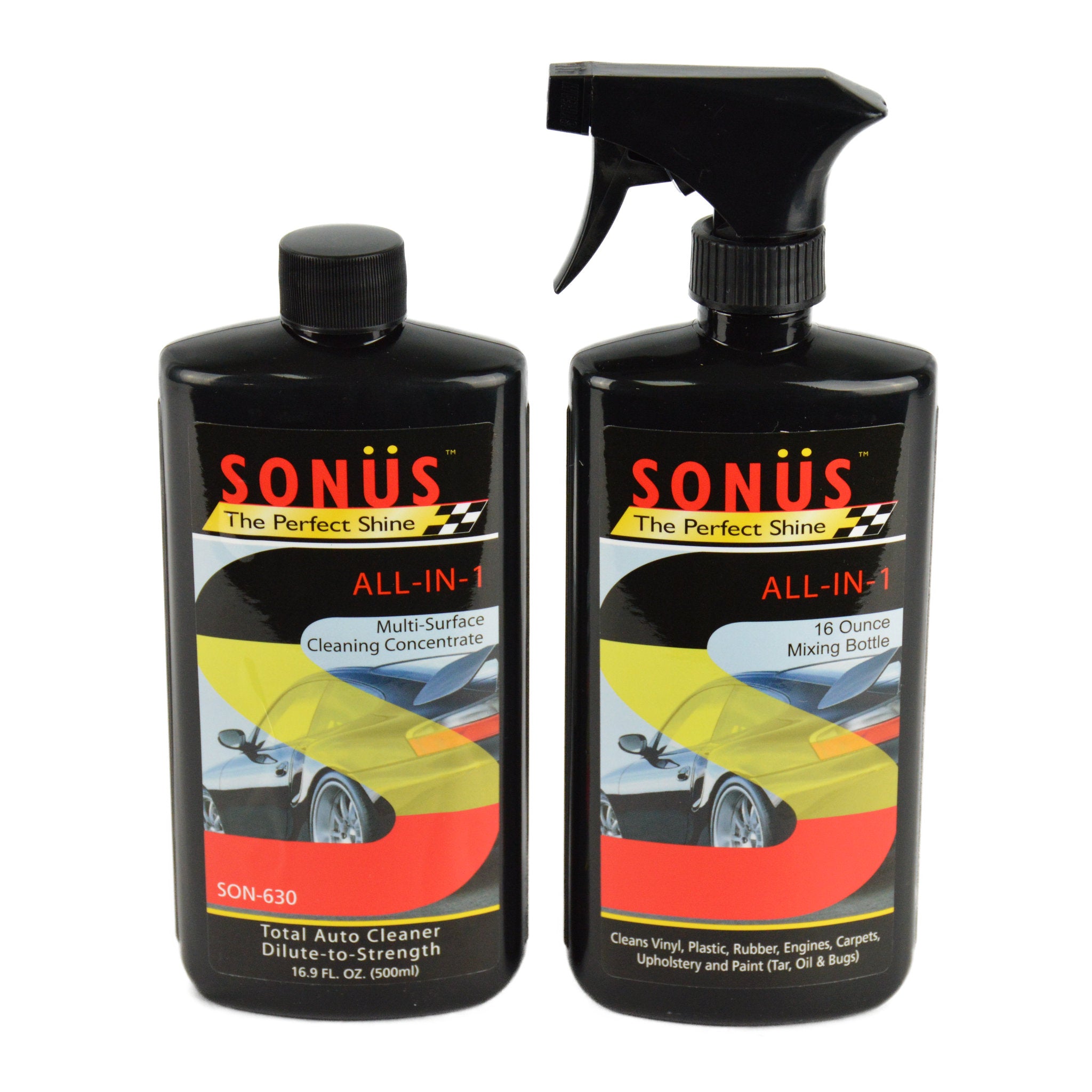Sonus Total Cleaner Concentrate - Powerful Multi-Surface Cleaning Solution for Home, Kitchen, Bathroom & Office | Removes Stains, Grease & Grime | Safe for Tiles, Glass & Stainless Steel