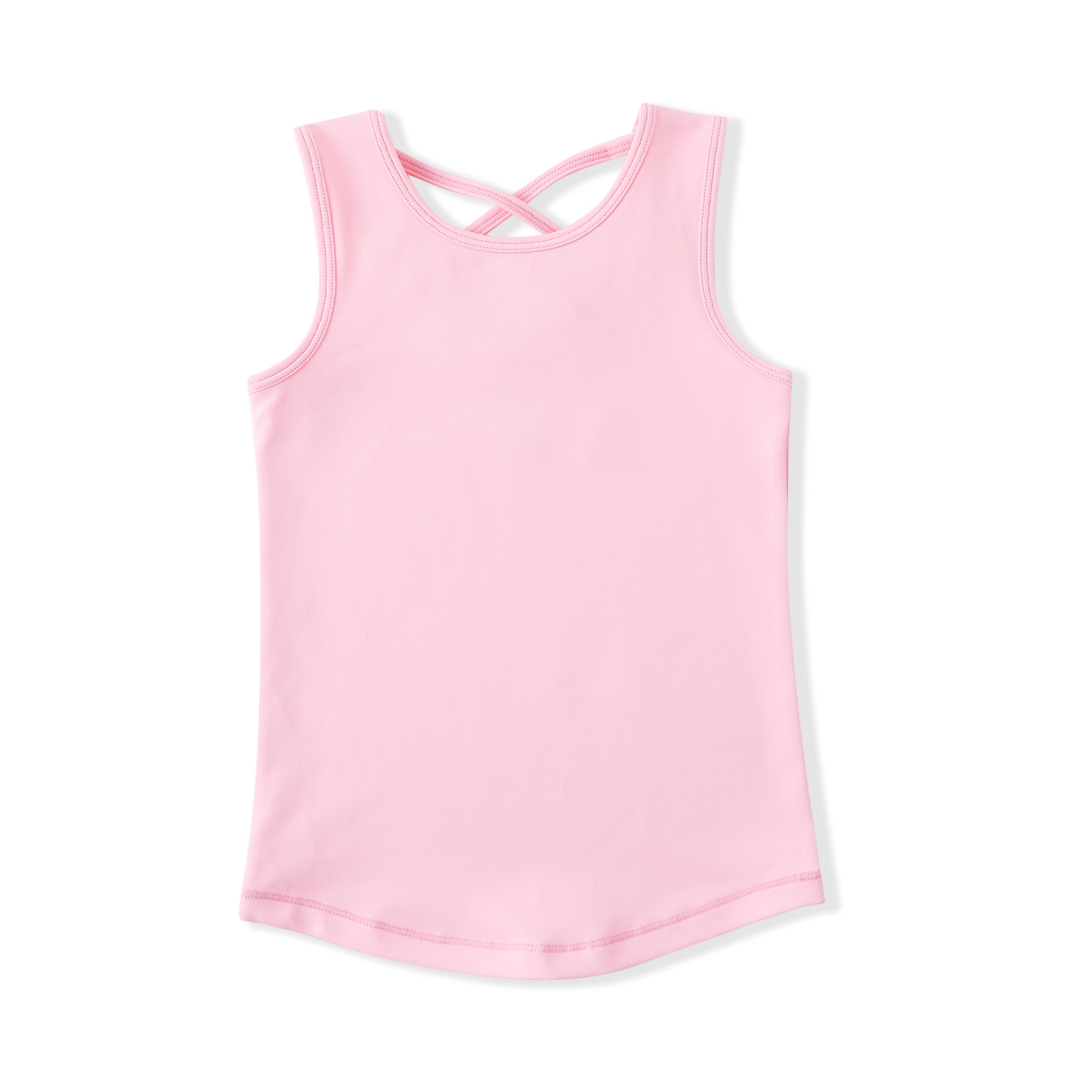 Women's Pink Active Tank Top - Breathable Workout Shirt for Yoga, Running & Gym