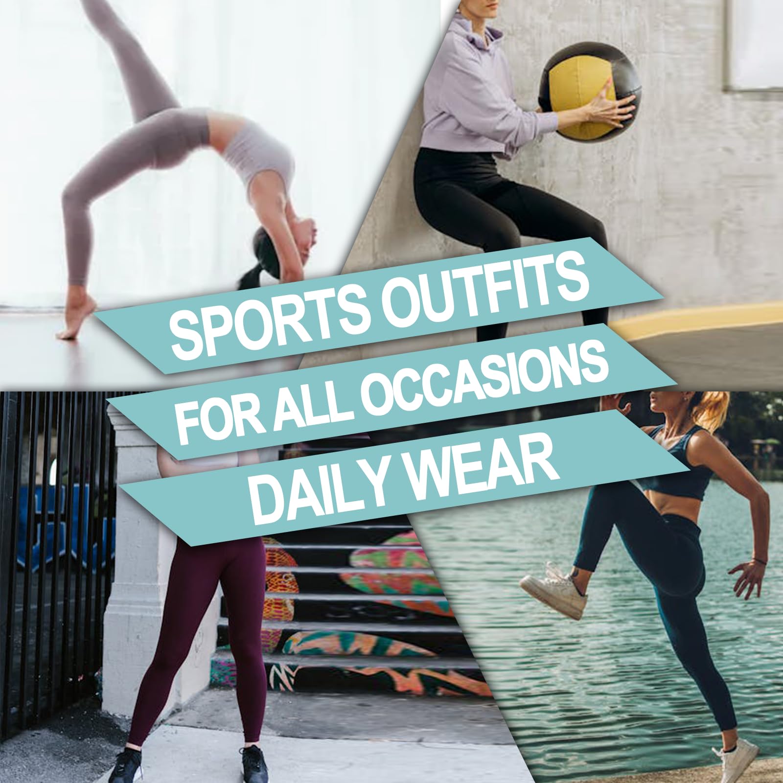 Polar Bunny High Waisted Yoga Pants for Women - Buttery Soft Stretchy Workout Leggings - Full Length Gym Tights for Running, Pilates & Lounge Wear