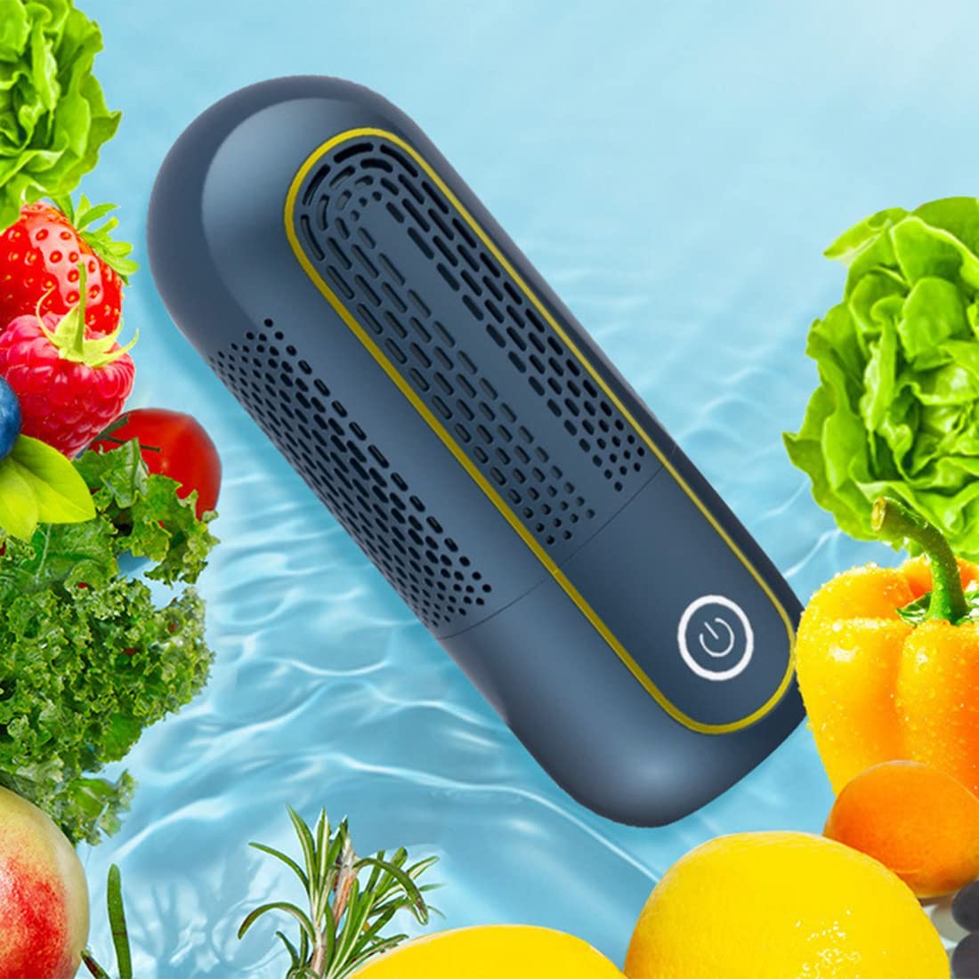 Fubdnefvo Wireless Rechargeable Fruit Vegetable Cleaner - Multifunction Food Purifier for Fresh Produce, Ideal for Home Kitchen & Camping Use