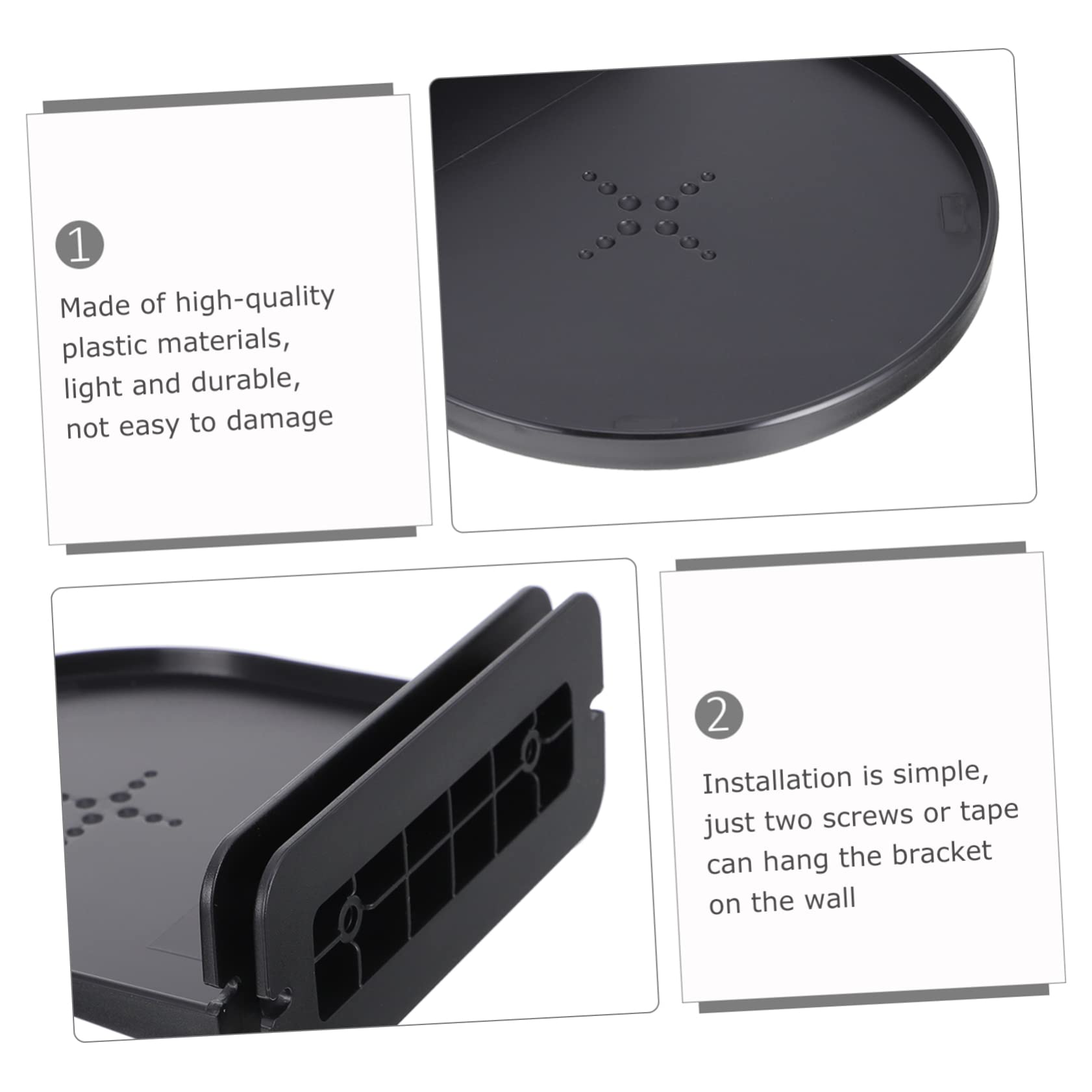 Levemolo 1-Pack WiFi Smart Outlet Stand - Wall Mountable Speaker Holder with Plastic Base | Perfect for Home Office, Kitchen & Bedroom Smart Device Setup