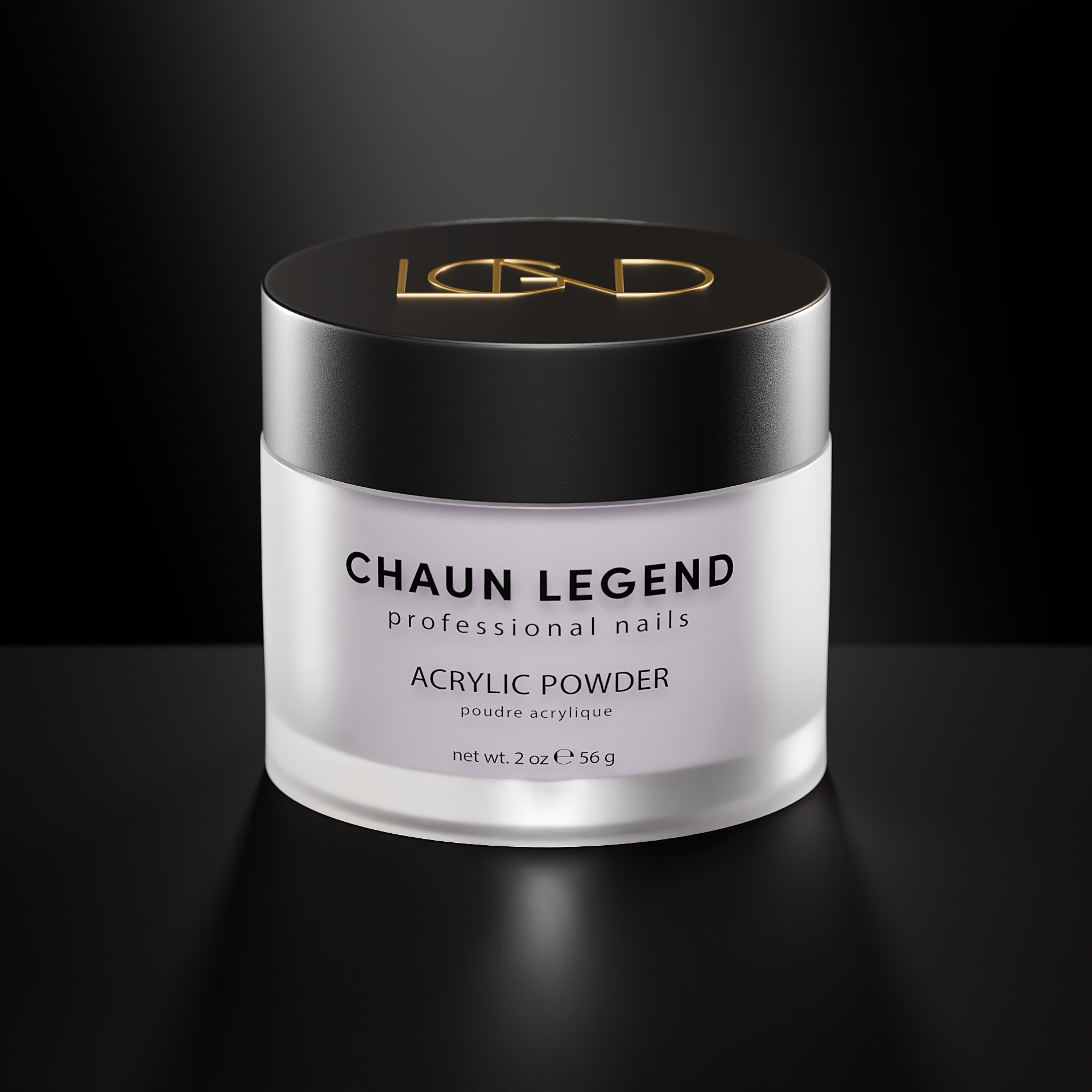 Chaun Legend Acrylic Powder 2oz - 143 Muted Pink Nail Art Powder for Professional & DIY Nail Extensions, Manicures & Salon Use