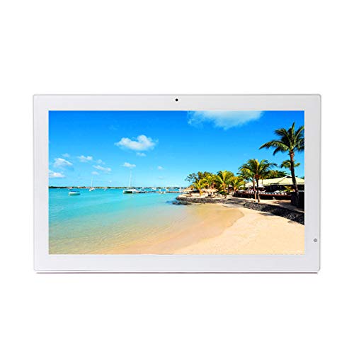 21.5 Inch Digital Photo Frame - Full HD 1920×1080 Resolution, Electronic Picture Frame with Clock & Calendar, Wall Mountable Digital Display for Home, Office, or Advertising (Black/White) - Perfect for Living Room Decor, Family Photo Slideshow, and Business Promotions