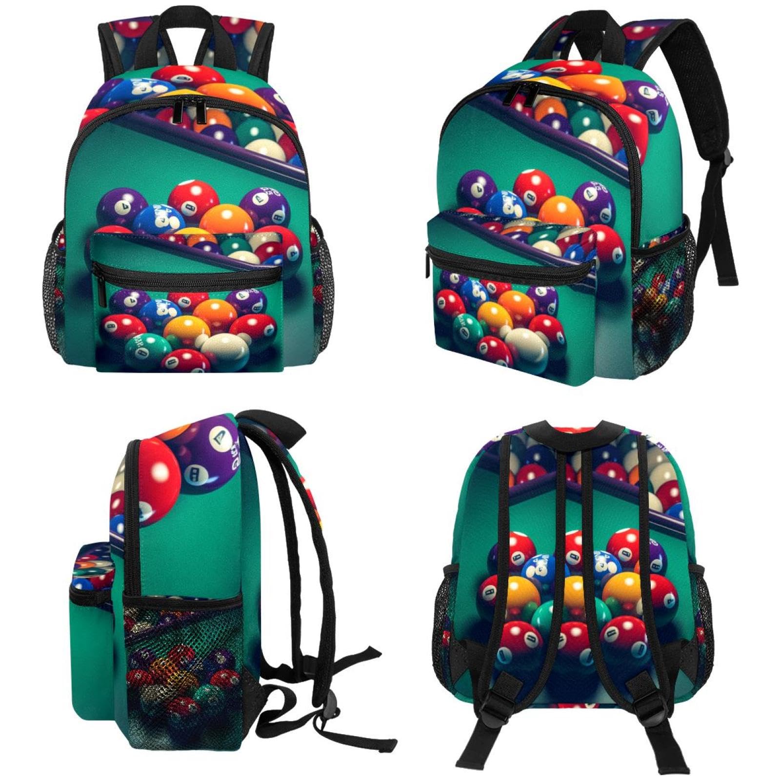 Stylish Travel Backpack for Women & Men - Durable Carry-On Backpack for Billiards, Hiking, Commuting & Outdoor Adventures
