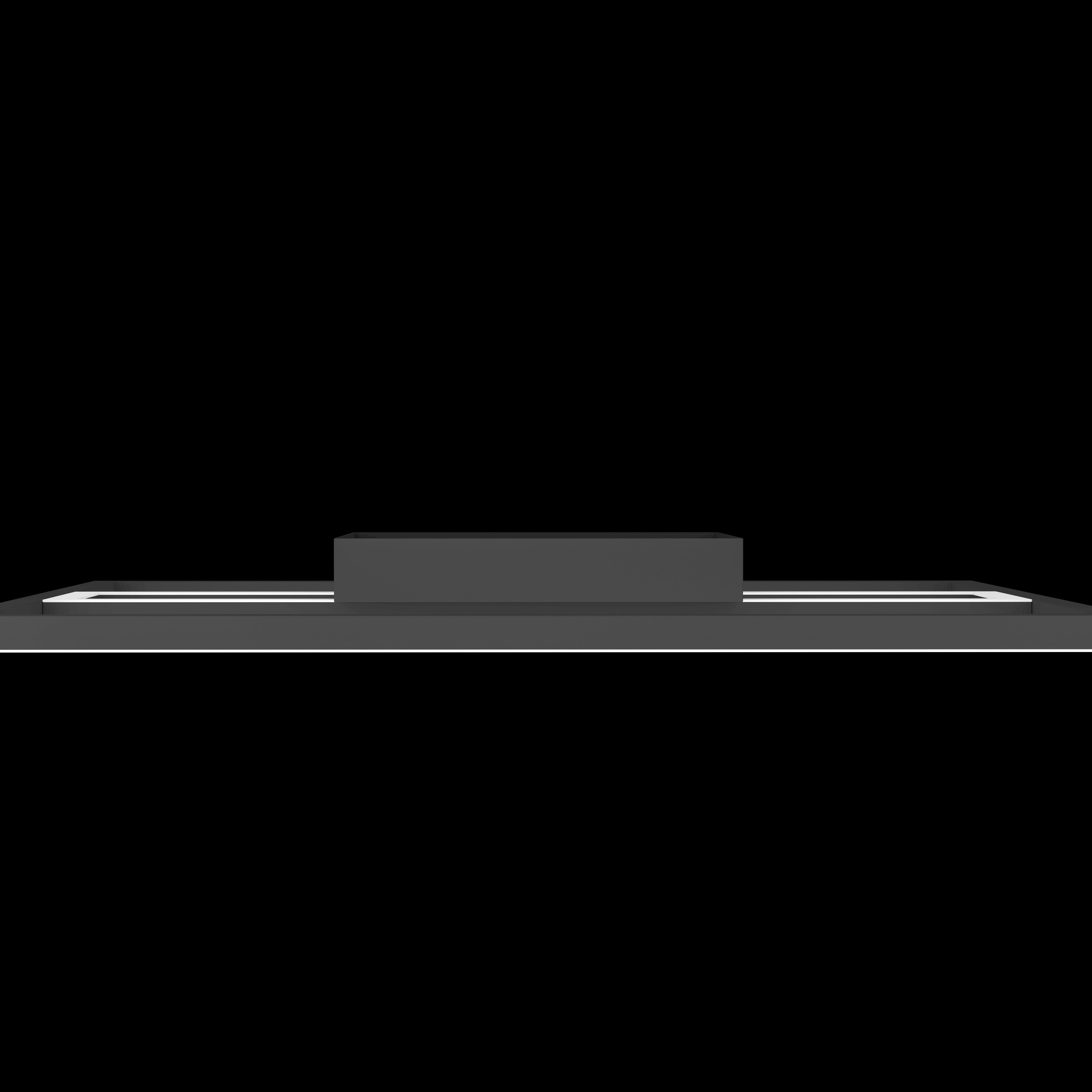 Eglo Connect Calagrano Z Smart Square Black Ceiling Flush Light 45cm - Modern LED Lighting for Bedroom, Kitchen & Living Room - Voice Control & Dimmable Smart Home Lighting
