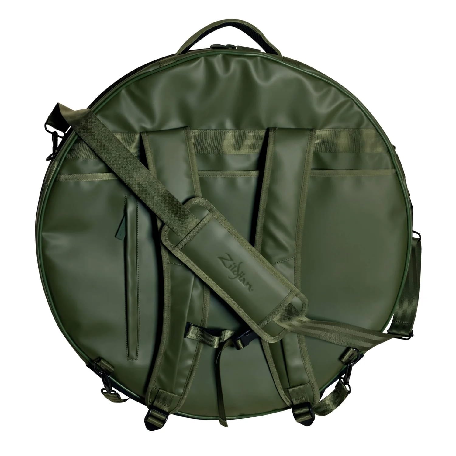 Zildjian 22 Inch Gigging Backpack Cymbal Bag for Drummers - Lightweight & Durable Sage Green Cymbal Carrier for Travel, Practice & Live Performances