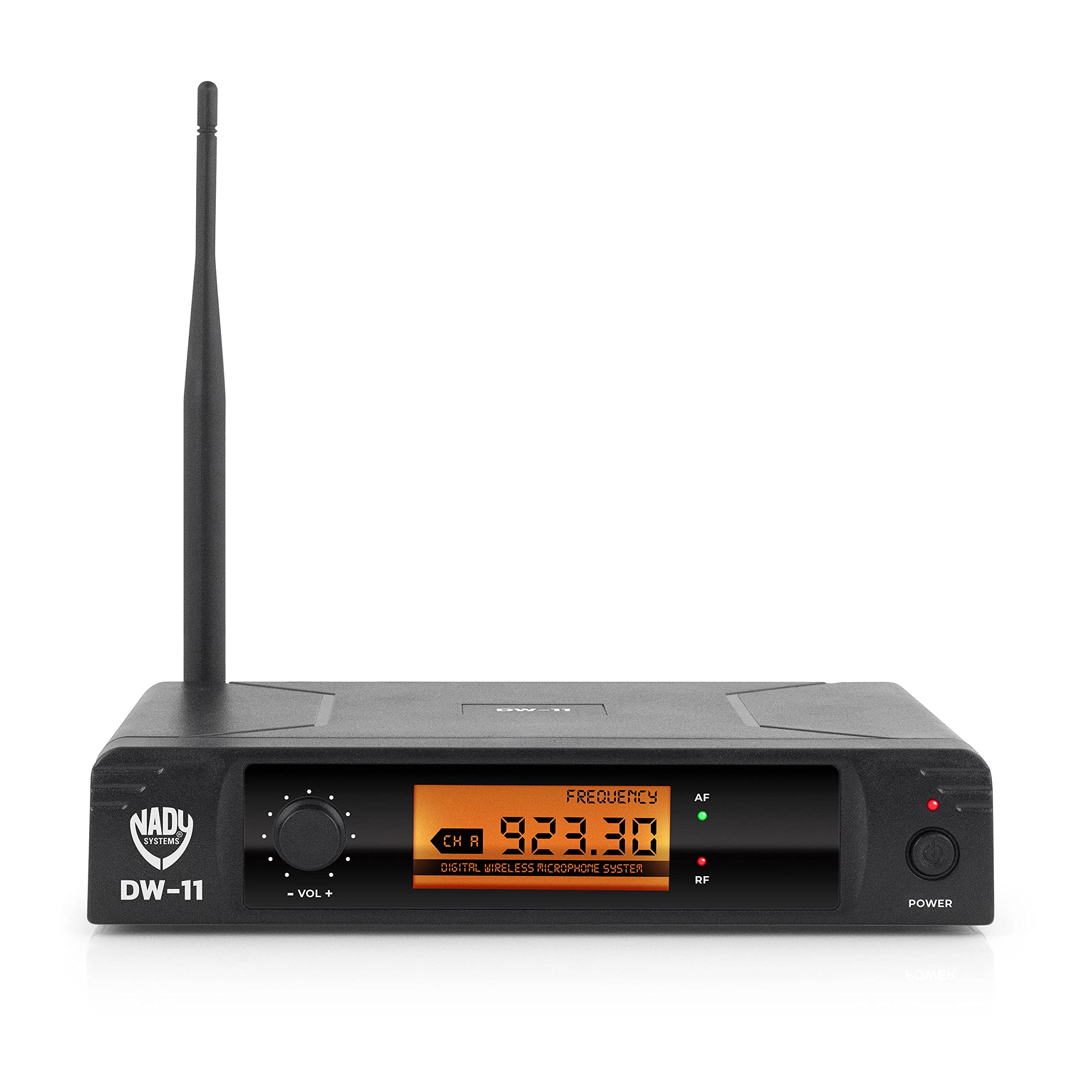 Nady DW-11 Professional Digital Wireless Lavalier & Headset Mic System - Ultra-Low Latency QPSK Modulation - UHF Fixed Frequency with XLR & 1/4